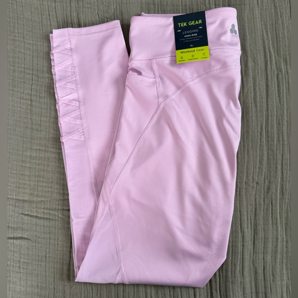 New w/tag TekGear Workout Gear Women's XL leggings. Lilac Purple